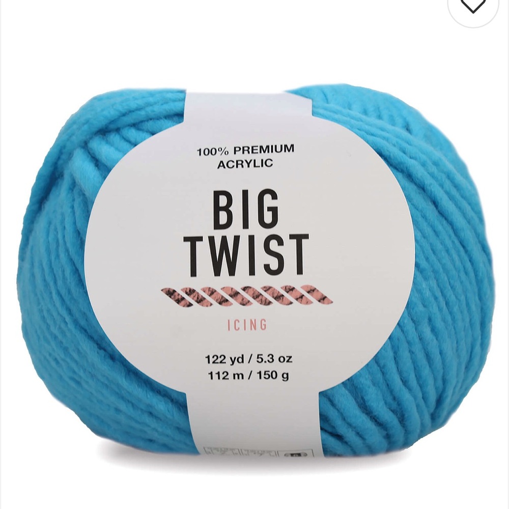 Big Twist Icing Yarn Cyan Crush